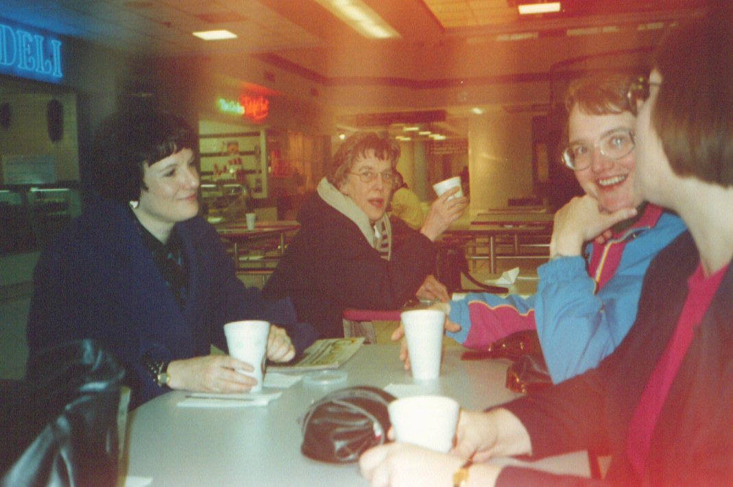 Barb, Marilyn B., Marilyn A., and Anna.