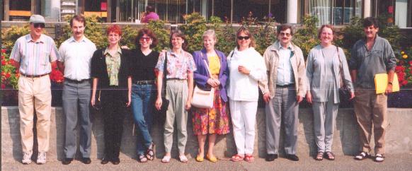 Left to Right: Walter, Gary, Sharon, Elizabeth, Darlene, Fran, Phyllis, Doug, Marilyn, and Garth. Not in Photo: Hilde, Lynda, Hazel, Chuck and Anna (who took photo)