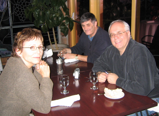 Laura, Garth and Chuck enjoy the floor show.