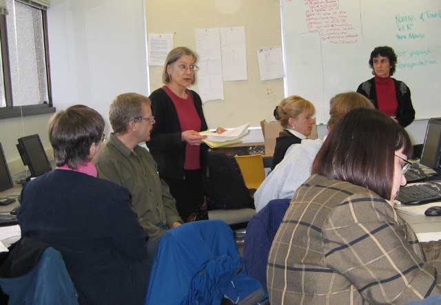 Mary reports her team’s findings.