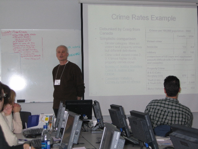 Bernie makes his point using crime.