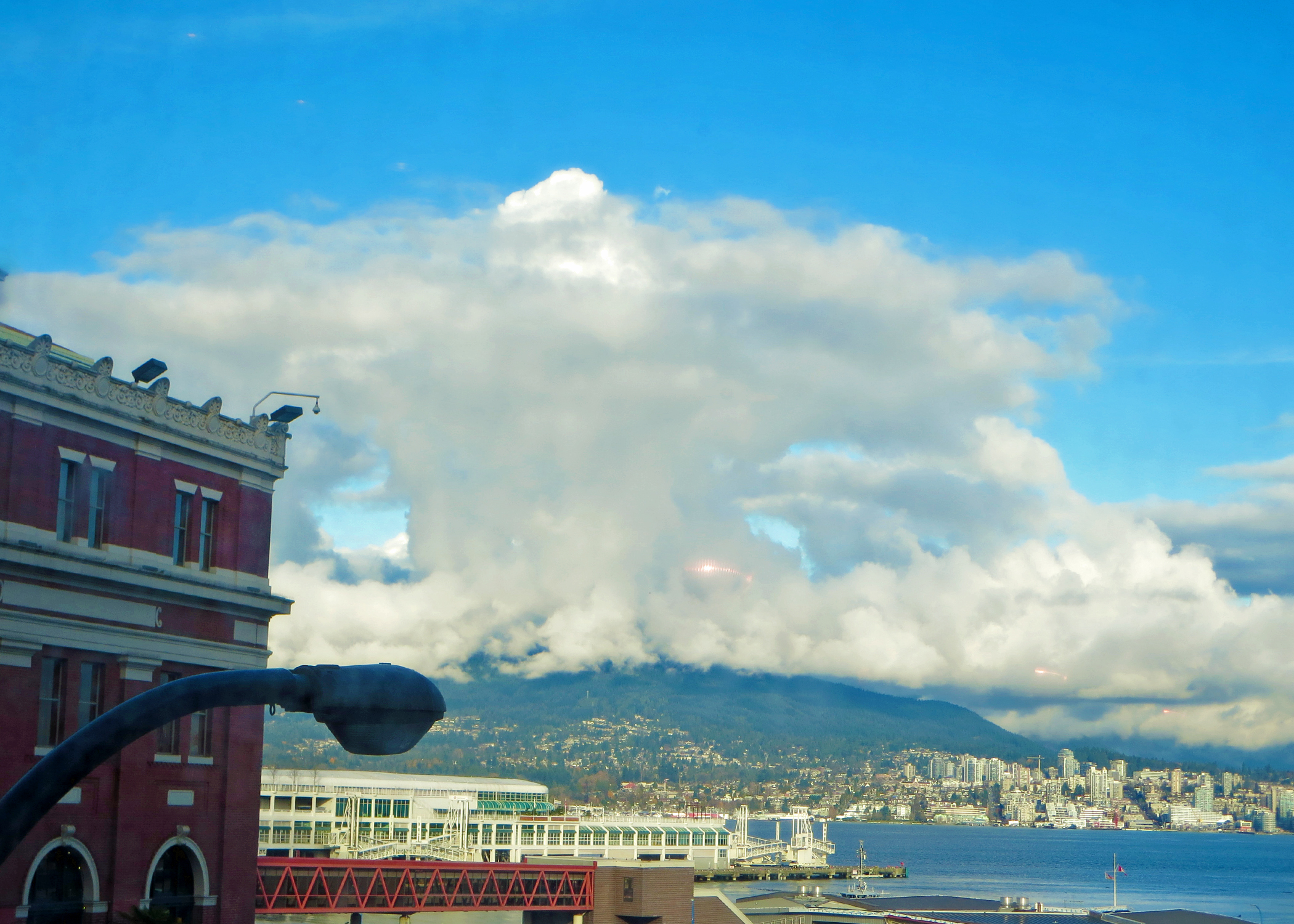 View over the harbour from SFU Harbour Centre.